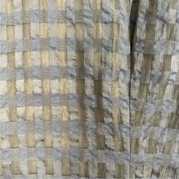 & OTHER STORIES Dress Size Small Womens Green Check Short Puff Sleeve A Line - Picture 4 of 13